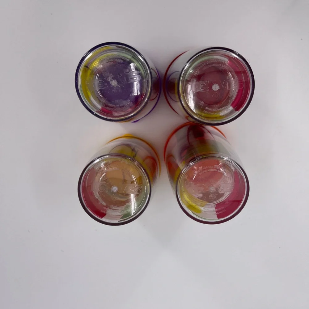 Tommy Bahama Tervis Tumbler 16 Oz Lot of 4 Different Sayings each w/ Travel Lid‎